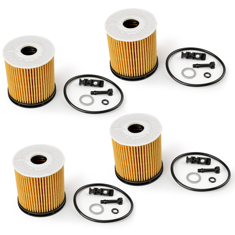 New 4Pcs Engine Oil Filter w/Seals for Kia Rio 1.6L Engine 26350-2M000 2019-2020 Q