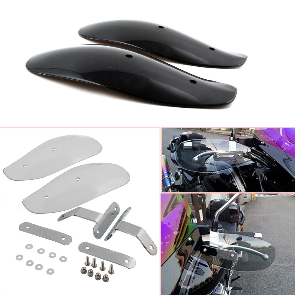 A pair of motorcycle handlebar protectors, protective film, air deflector, ATV bicycle shield - n