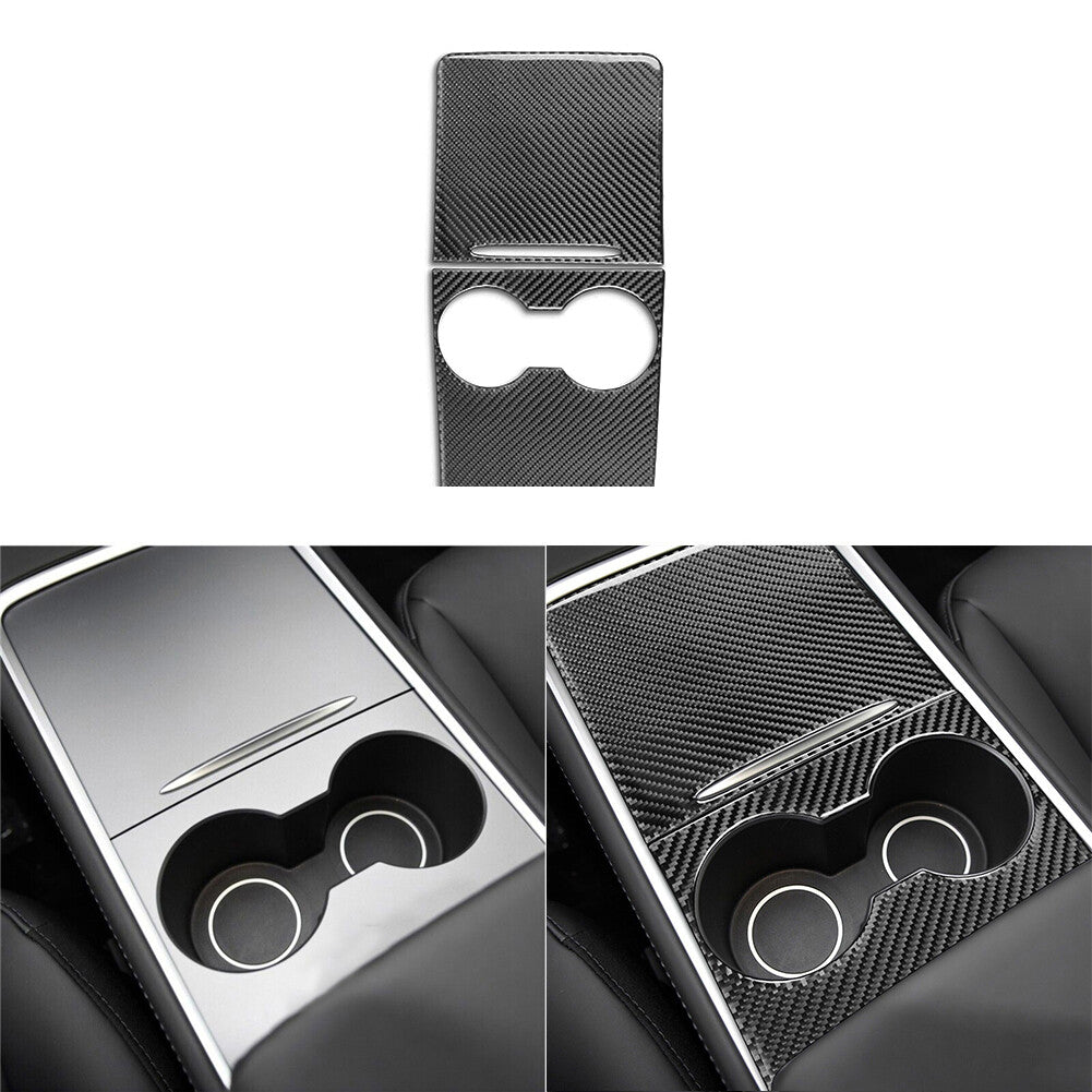 5X Carbon Fiber Center Console Inner Panel Cover Trim for Chrysler 200 2015-2017 v