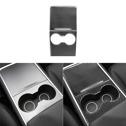 5X Carbon Fiber Center Console Inner Panel Cover Trim for Chrysler 200 2015-2017 v
