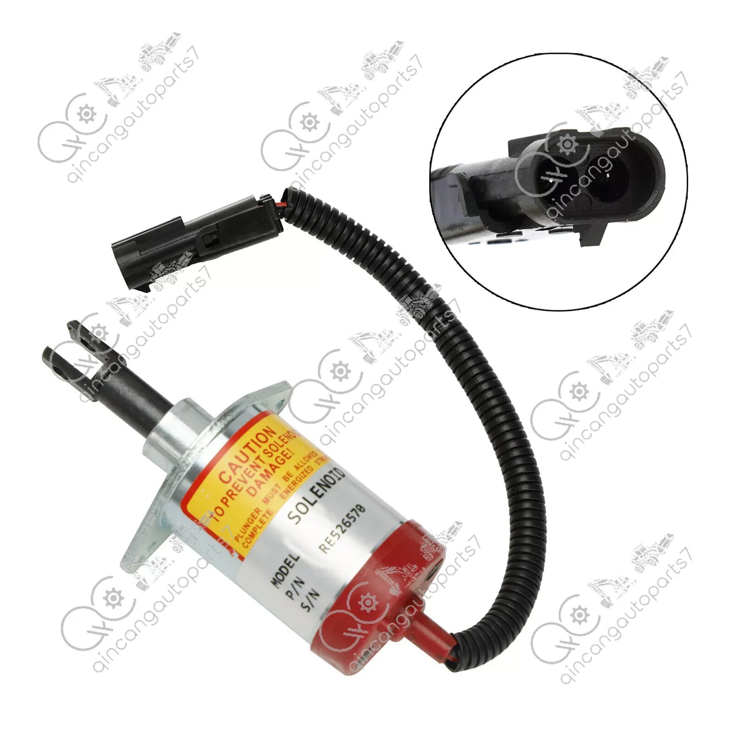 Solenoid RE526570 for 2.4L 2.4 4024TF TF270 4024 3.0L 3.0 Engine