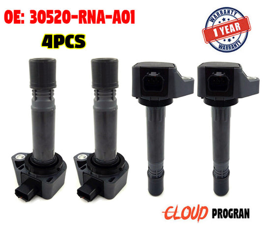 4Pcs Ignition Coils 30520-RNA-A01 For 2006-2011 for HONDA for CIVIC 1.8L UF582 v