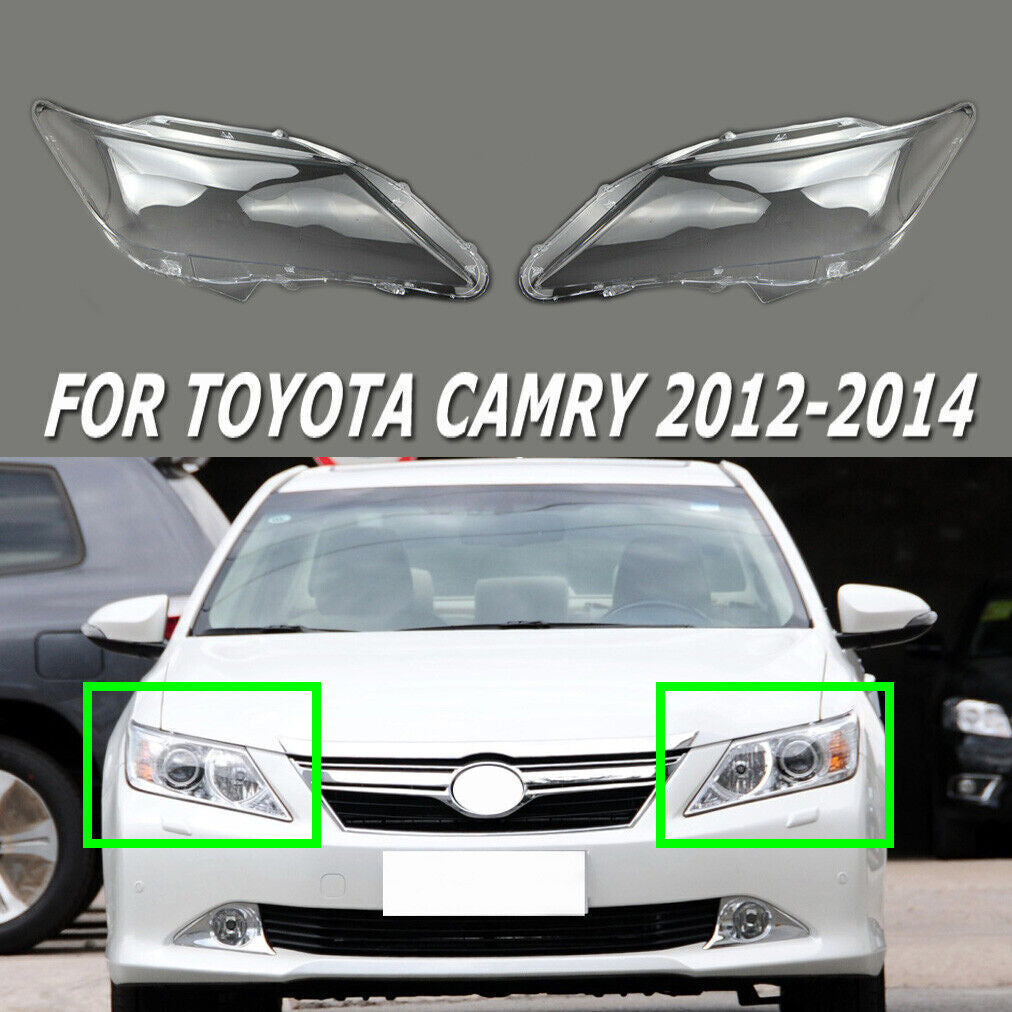 for Toyota for Camry 12-14 Headlight Lens Cover Transparent Accessories Replacement