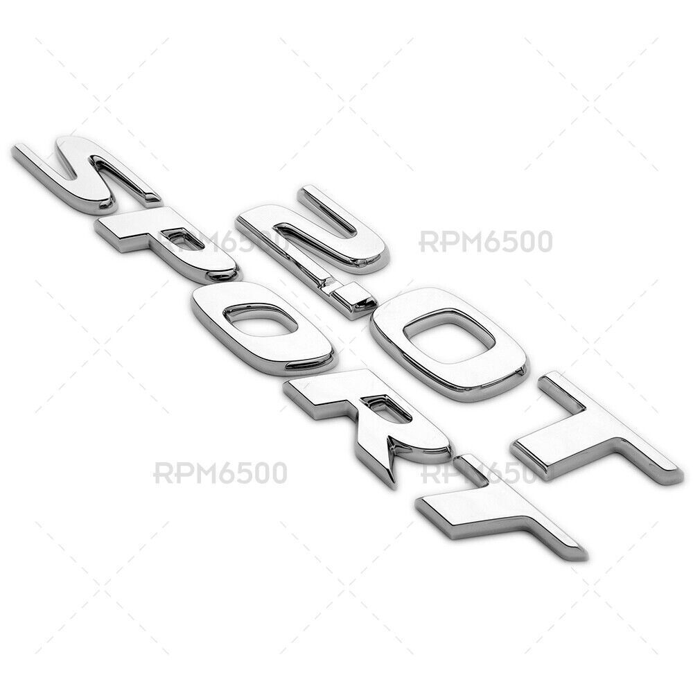FIT for Honda 2.0T Sport Luggage Rear Trunk Lid Logo Badge Nameplate Emblem Chrome