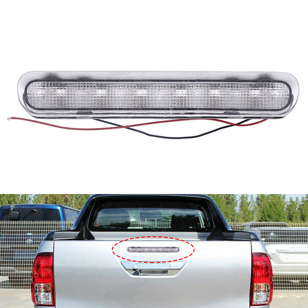 for Toyota Hilux VIGO SR5 05-14 White LED Third 3rd Brake Stop Light Lamp Smoked