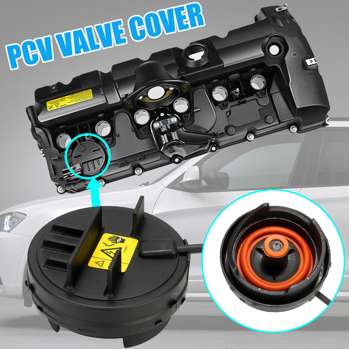 PCV Valve Cover for BMW 128i 328i 328xi 528i 528xi X3 X5 Z4 N52 2.0L-3.0L 06-13