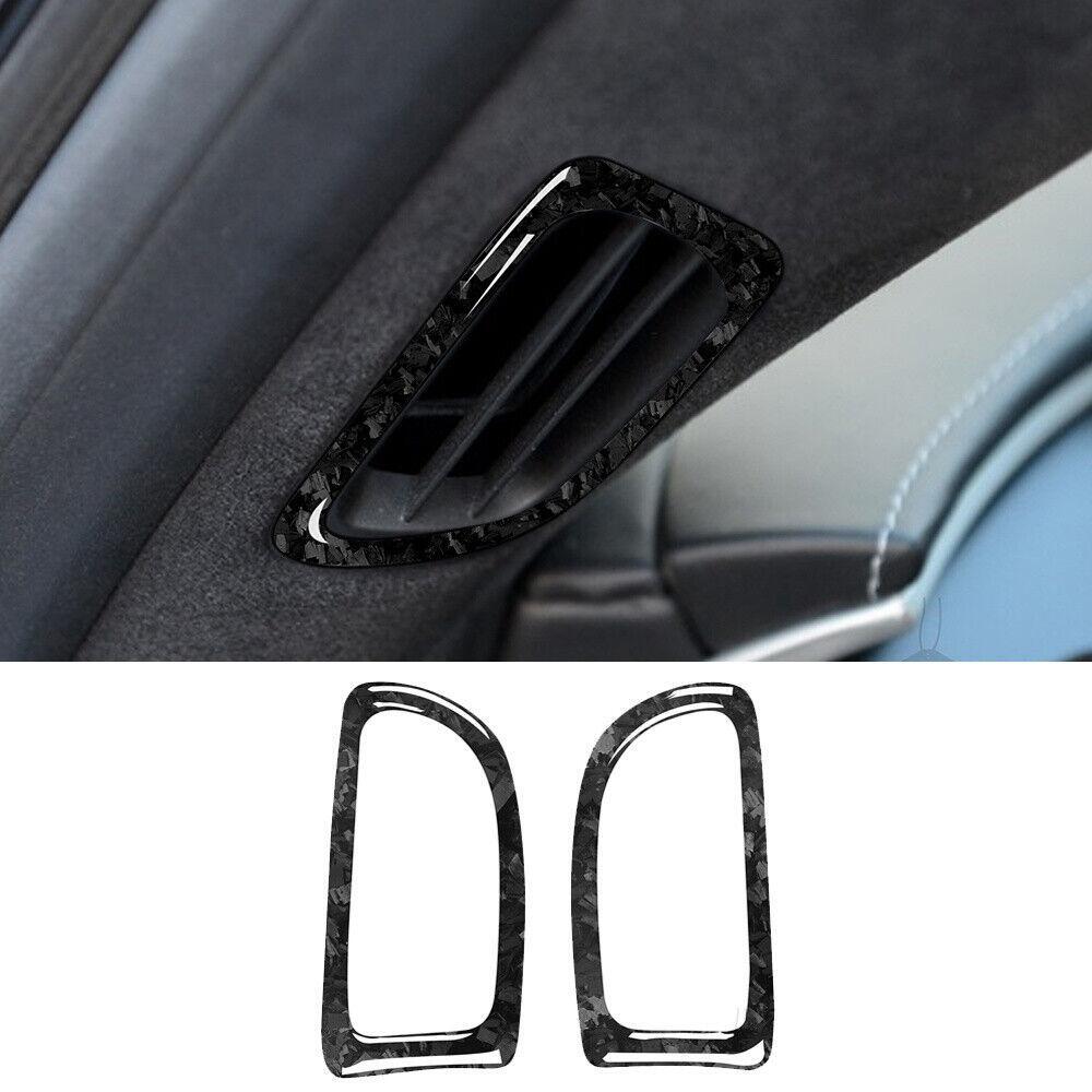 Forged Carbon for Chevrolet for Corvette C7 14-19 Dashboad Defogging Air Vent Trim