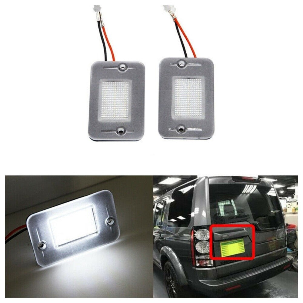 2pcs For 94-04 for Land Rover Discovery 1 2 Full LED License Plate Light Lamp White n