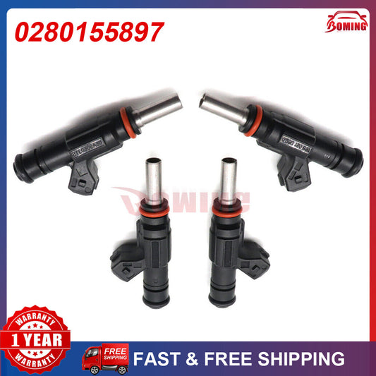 Fuel Injectors for Volkswagen 1.8L Turbo 2000-2001 852-12176 0280155897 Set of 4