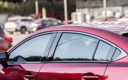 Window Molding Trim Decoration Strip for Mazda 6 Atenza 2021 Black Titanium B n