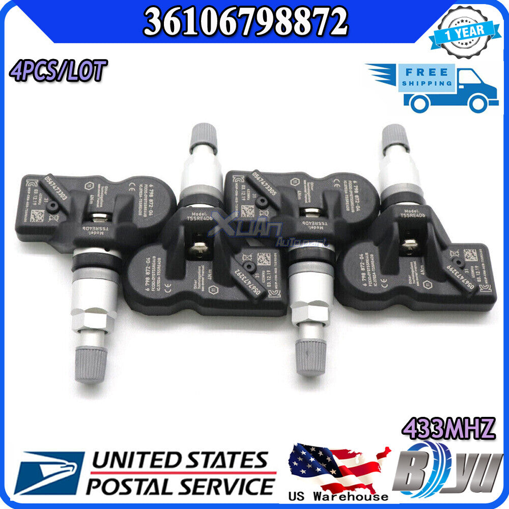 433MHz, new tire pressure monitoring sensor for TPMS 4, 6798872-04 3610679872- v