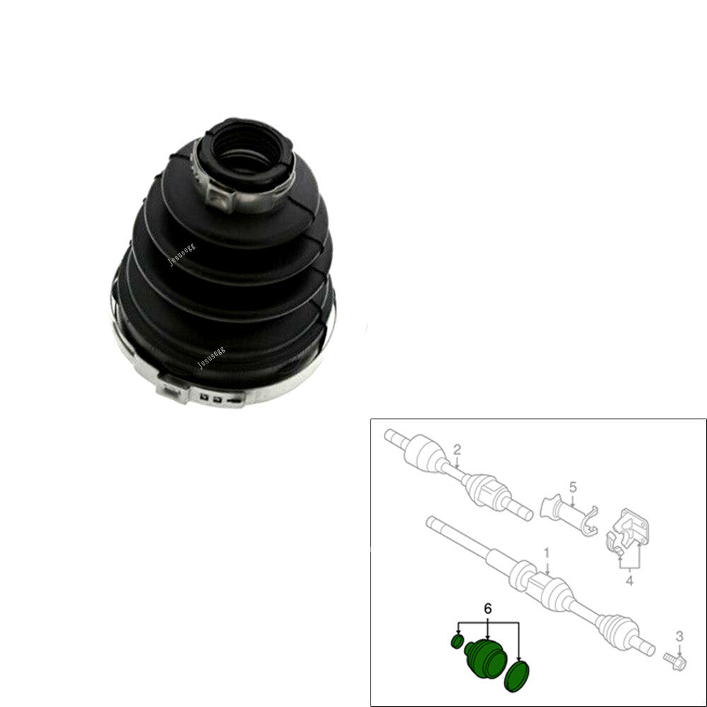 Front Inner CV Joint Boot Kit Rubber 30759411Fit for Volvo S80 MK2 2007-2014 Q