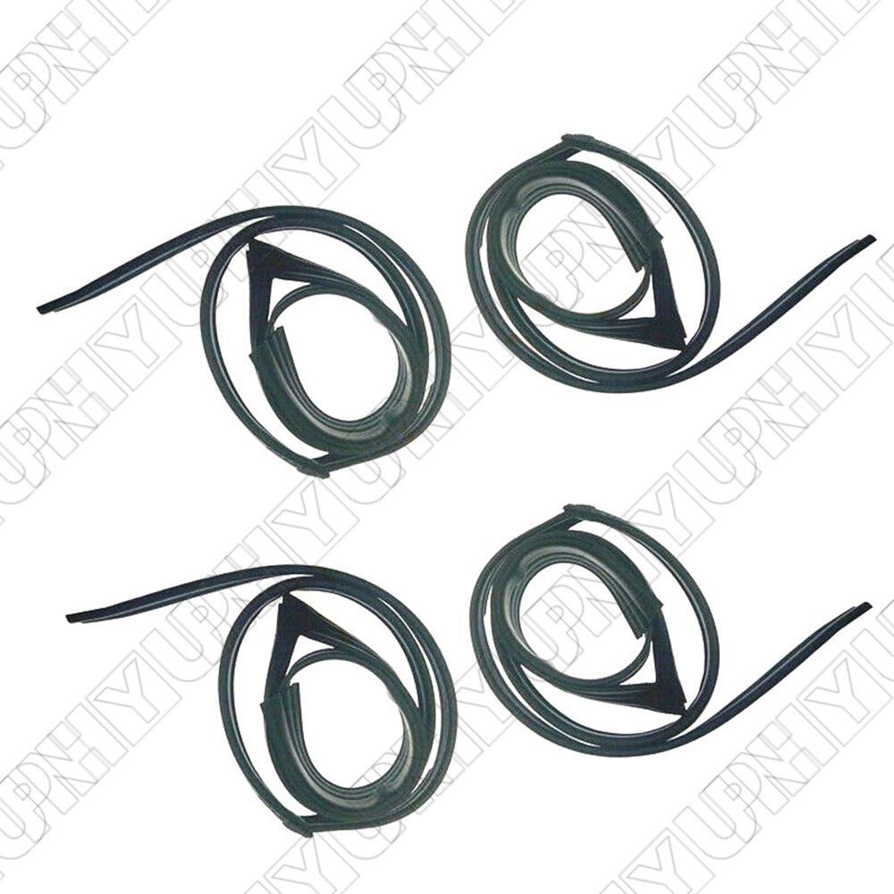 For 1994-1997 for Honda for Accord Sedan 4 Doors Glass Run Channel Weather Window Seals