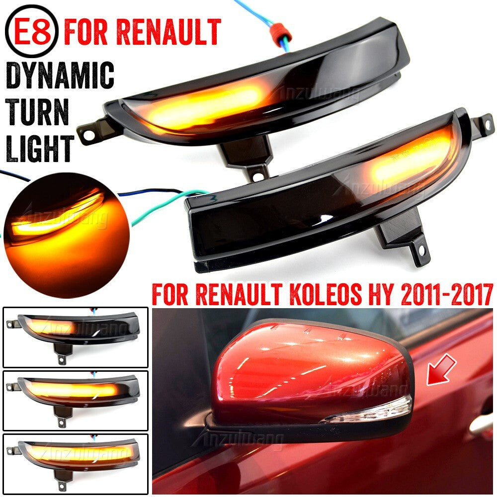 Dynamic Turn Signal Light for Renault Koleos HY 2011-2017 Facelift Model