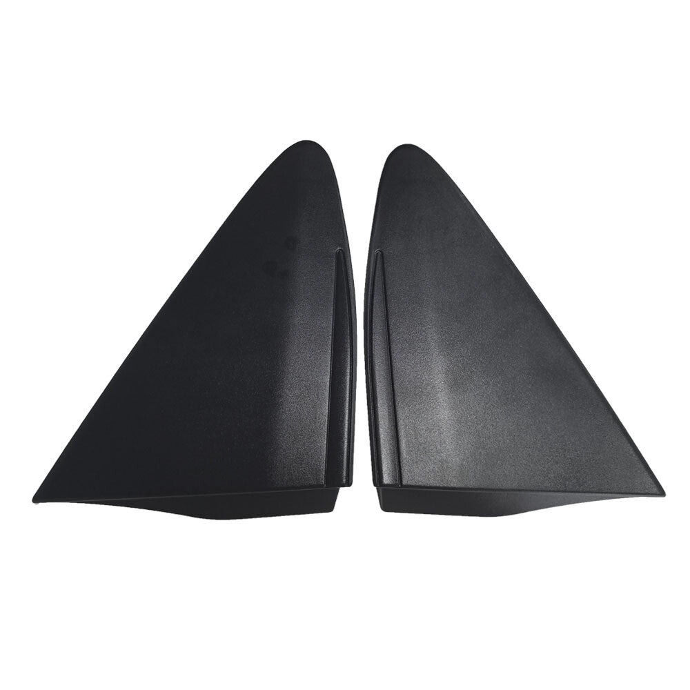 Pair Rearview Mirror Triangle Black Left  Right for 2015-2017 Yaris LE Replaces