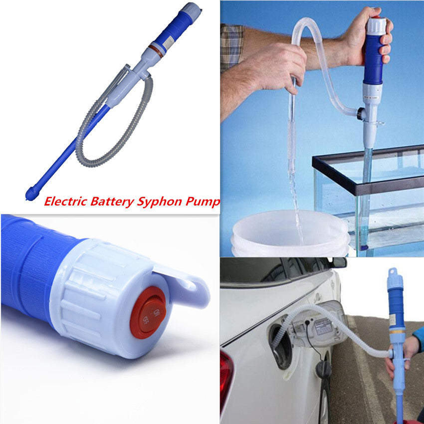 Car Liquid Transfer Electric Pump Tool Siphon Gas Oil Fish Tank Aquarium Water