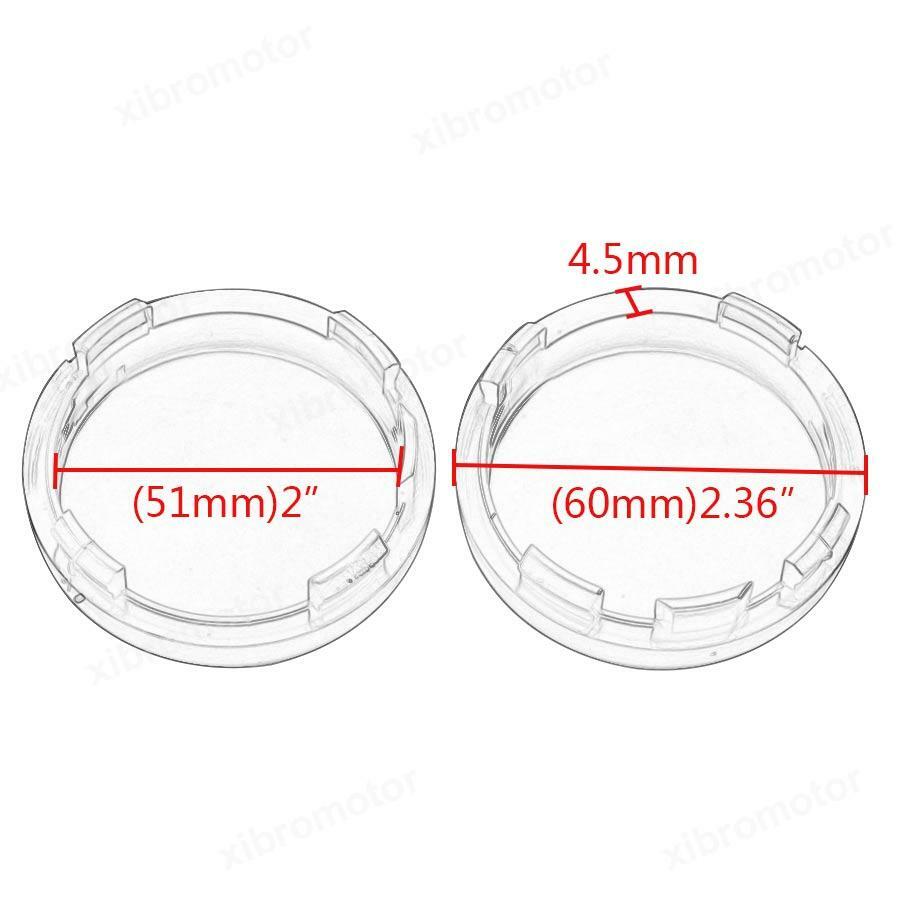 4pcs Turn Signal Light Red Lens Cover for Harley Sportster Softail Dyna Street Q