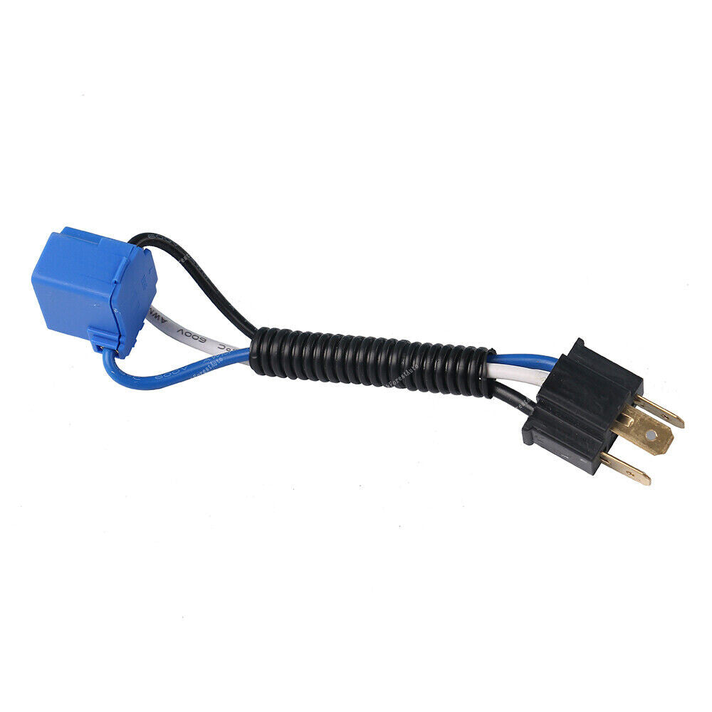 2 PCS H4 Headlight Light Bulb Angle Socket Plug Connector Wiring Harness Ceramic Q