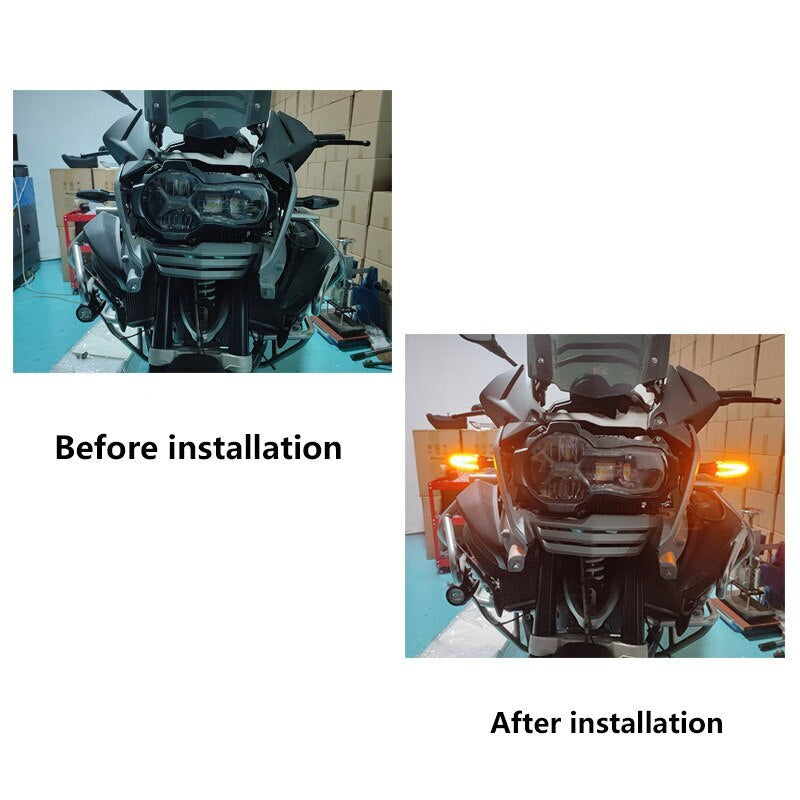 LED Front Rear Turn Signal Light Indicator Lamp Blinker for BMW R1200GS F850GS