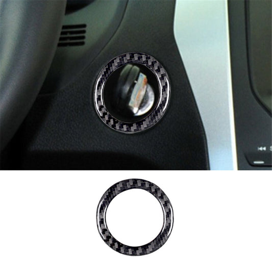 Carbon Fiber Engine Start Stop Button Ring Trim Panel for Ford Explorer 2011-14