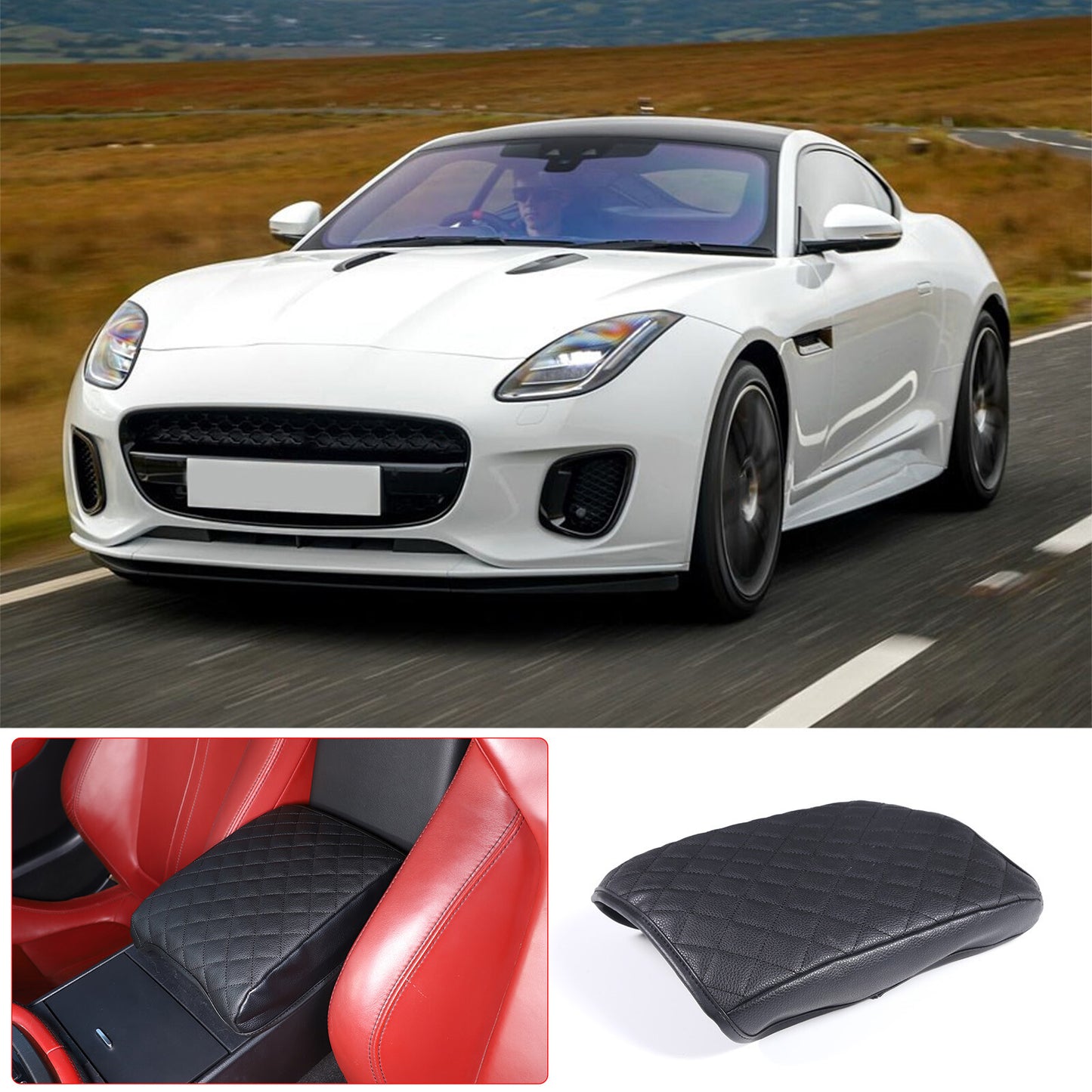 Carbon fiber transmission panel and cup holder protective cover suitable for Tandra 2014-2021- v