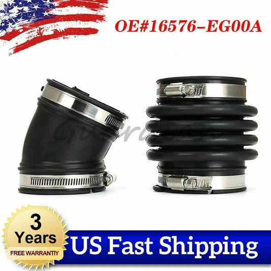 2X Air Intake Hose Tube Duct Boot 16576-EG00A for Infiniti M35 V6 3.5L 2006-2009
