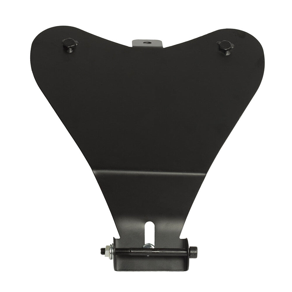 3 Single- for seat spring mounting bracket base plate, black, for Honda Chopper Bobber
