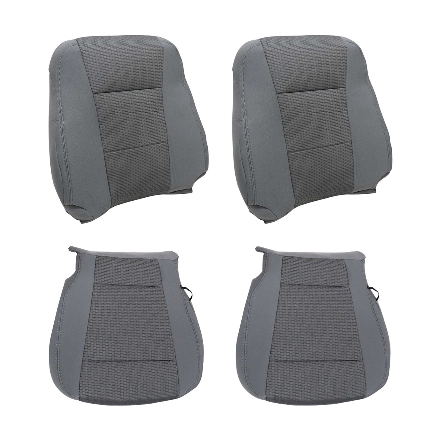 4X for Ford F150 XLT 2015-20 Front Driver+Passenger Bottom-Top for Seat Covers Cloth