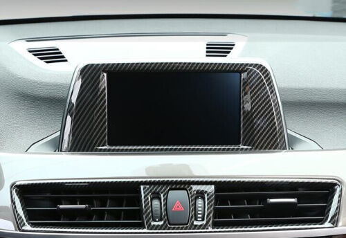 Central Console ABS Carbon Fiber Panel Trim Fit for BMW X2 2018-2021 Navigation