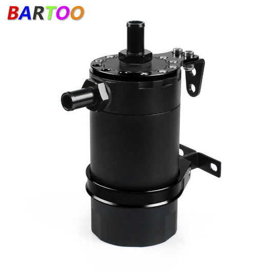 7.5 Ounce Aluminum Baffled Oil Catch Can Resevoir Tank Kit Oil Tank Car