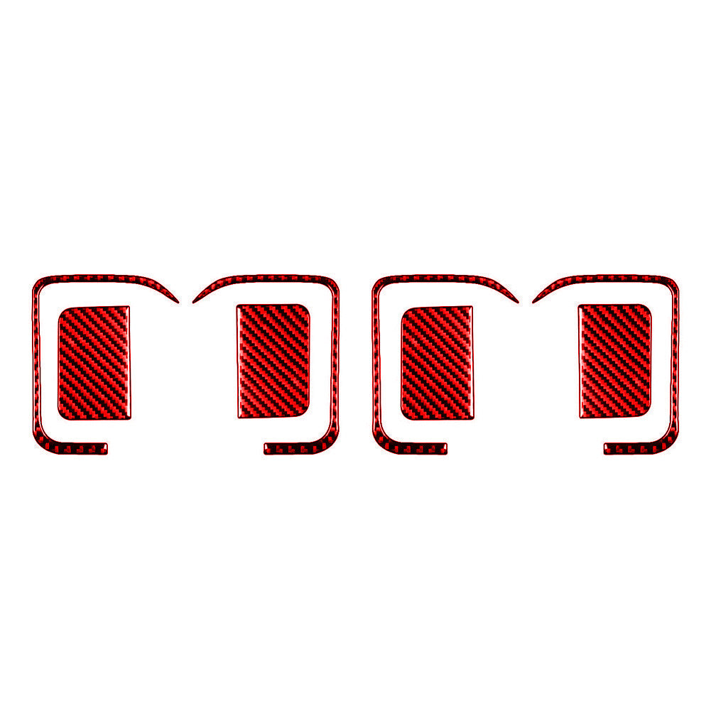 Red Central Control Gear Shift Trim Cover Carbon Fiber For 350Z 2006-2009 v