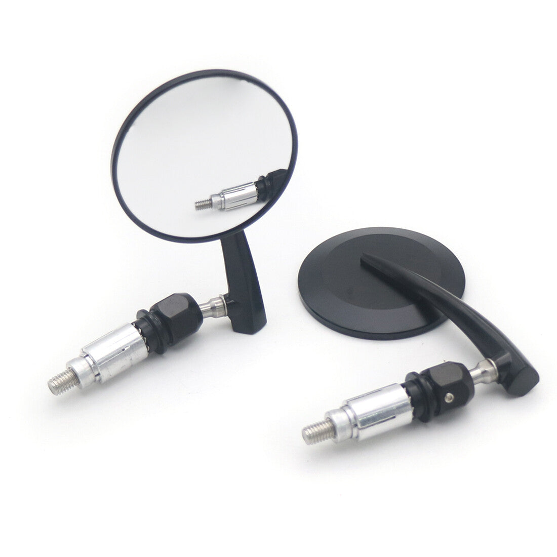 7/8 22mm Black CNC Round Handle Bar End Rearview Side Mirror for Honda CB Cafe Q