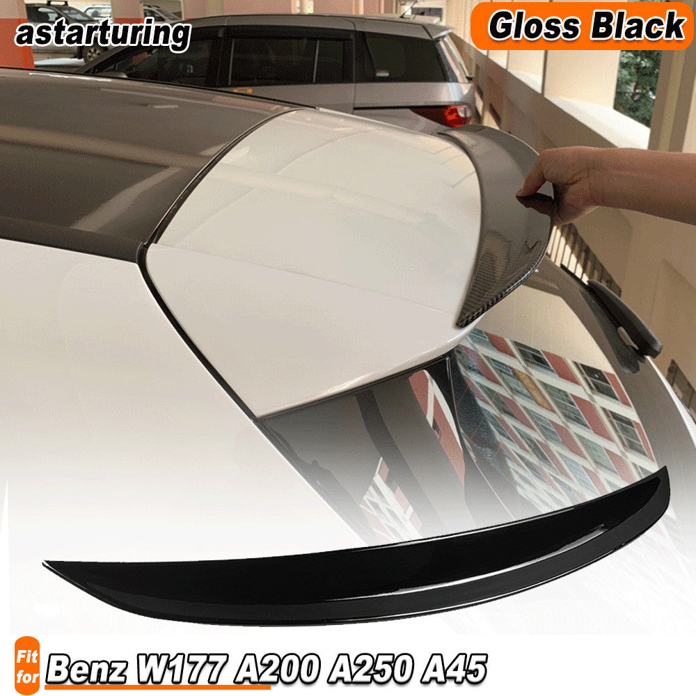 Glossy Black Rear Roof Spoiler Wing for Benz W177 A200 A250 A45 Hatchback 19-21