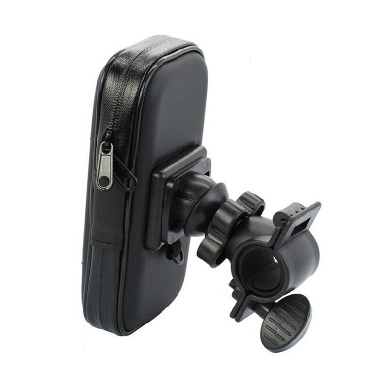 Phone Mount Waterproof Case Motorcycle Bike Handlebar Mount Cradle Holder Bag