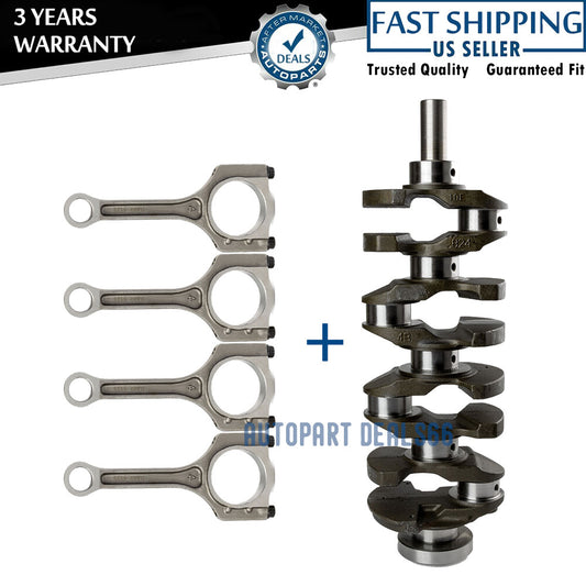 Engine crankshaft connecting rods are suitable for Hyundai Sonata/Santa Fe and for Kia Optima 2.4L. Q