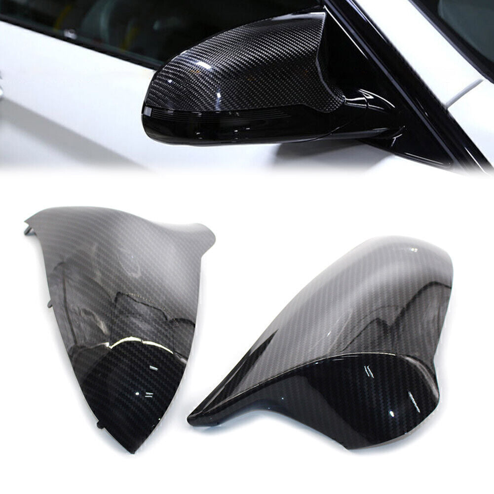 Carbon Fiber Car Rearview Mirror Cover Caps for BMW F80 M3 F82 M4 2015-19 2PCS