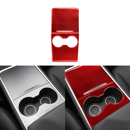 Red Carbon Fiber Passenger Side Dash Cover Trim Strip for Mazda MX-5 Miata 09-15 v