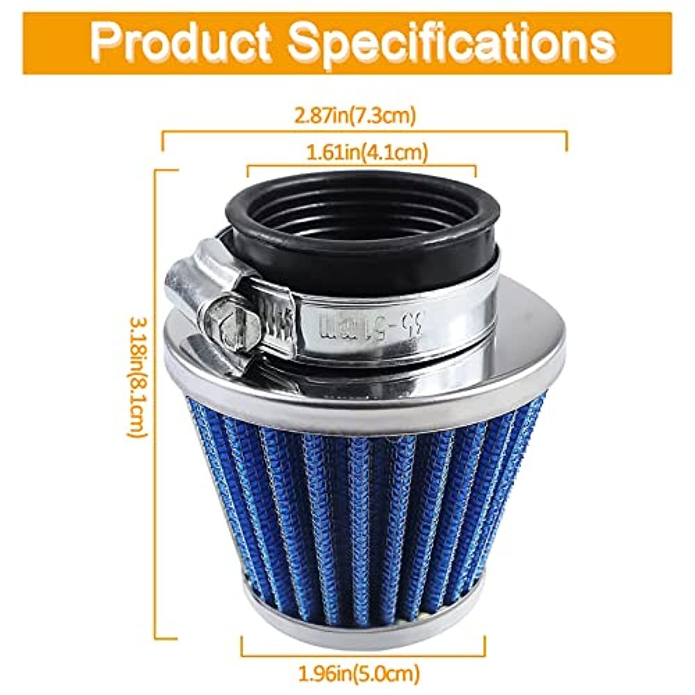 39mm Air Filter for GY6 Moped Scooter Dirt Bike Motorcycle 50cc 110cc 125cc 150c