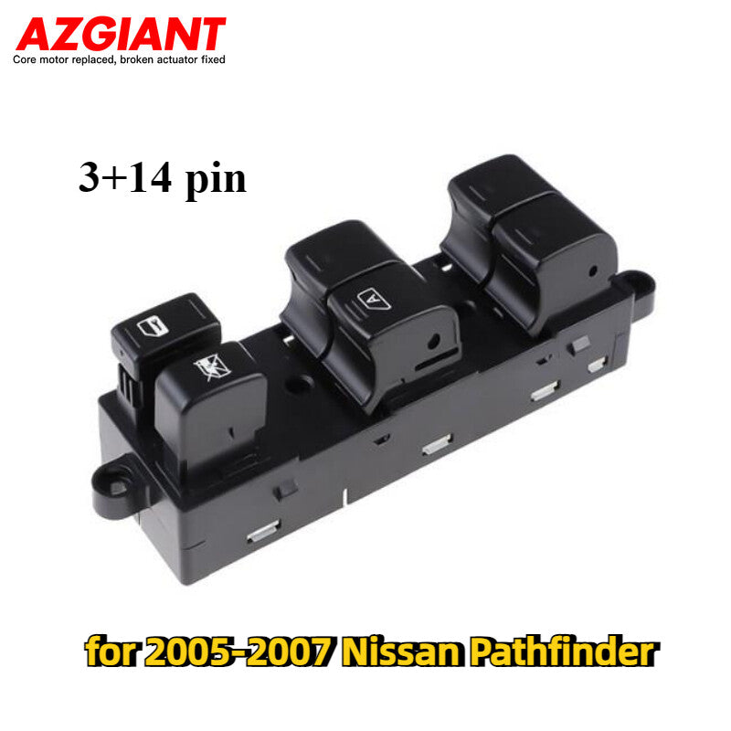 Front Left Driver Side Power Window Switch for Nissan Pathfinder 2005 - 2007