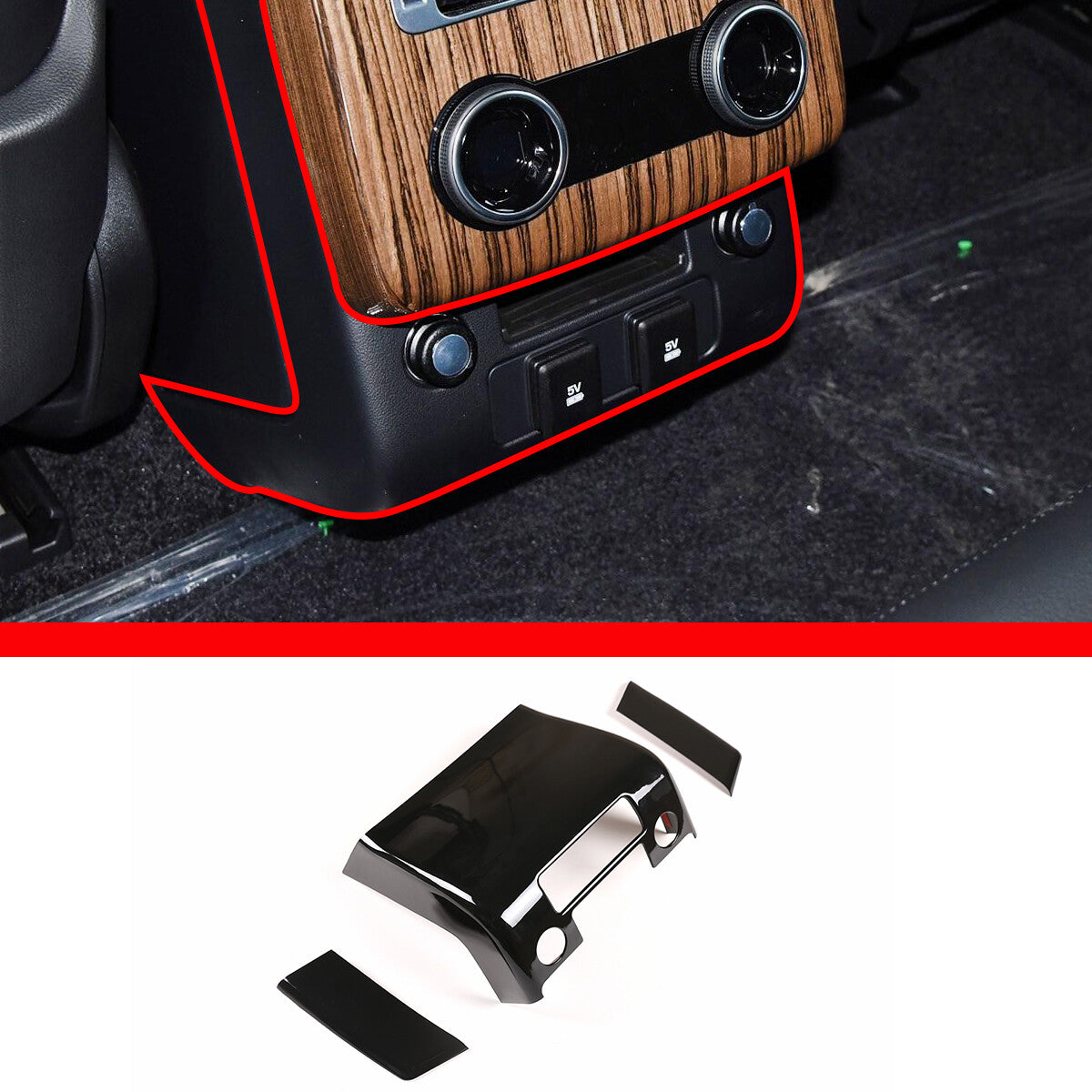 ABS rear air vent socket button cover trim for Land Rover for Range Rover Vogue L405 n