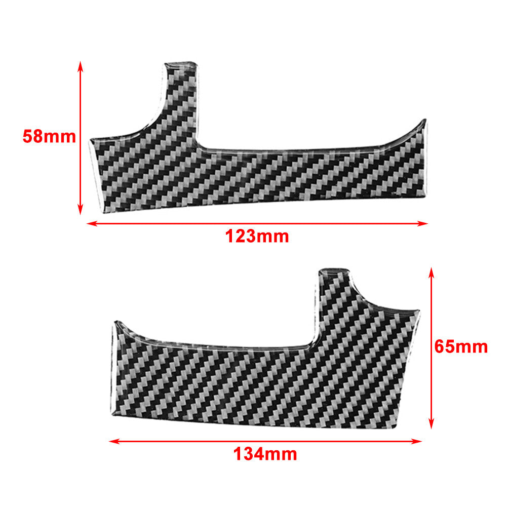 for Toyota Tundra 2014-2021 RHD Carbon Fiber Dashboard Air Outlet Cover Trim