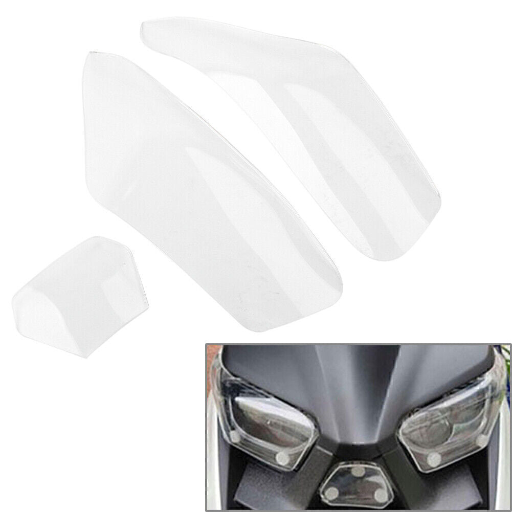 Front Headlight Guard Shield Screen Lens for YAMAHA XMAX250 XMAX300 17-18 Clear Q