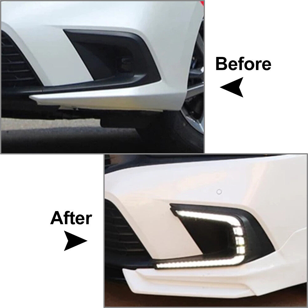 DRL LED Daytime Running Light Bumper Fog Lamp for Honda for Civic 11th Generation