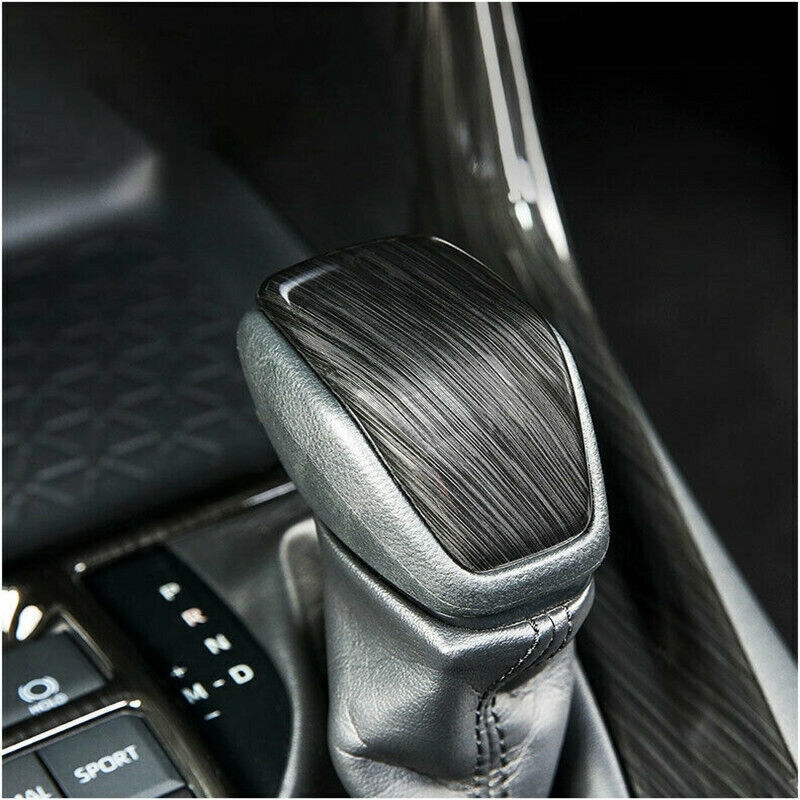 Black Brushed Inner Gear Shift Knob Decor Cover Trim for Toyota RAV4 2019-2023