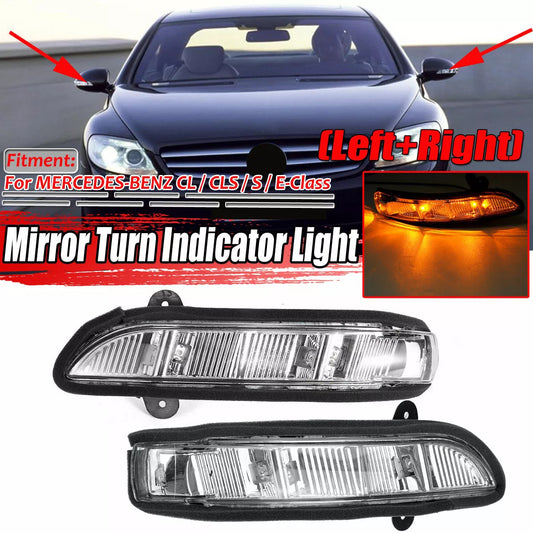 A pair of side mirror turn signals are applicable to CLS SE class W216 W221 W211 W219- n