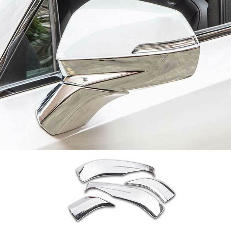Fit for Cadillac XT5 2017-2022 Chrome RearView Side Door Mirror Strips Trim 4PCS