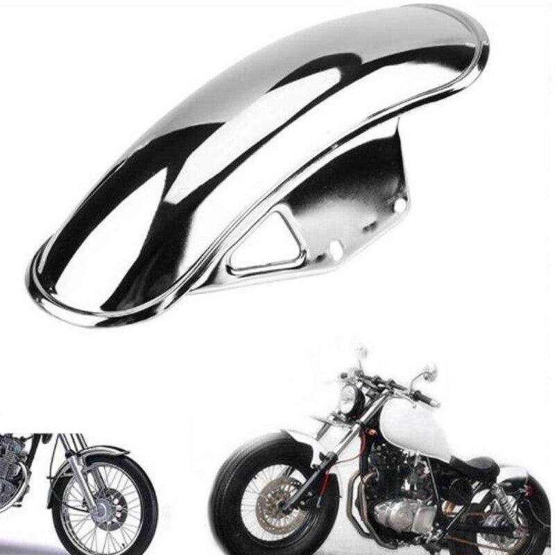 US stock modified motor front wheel cover mudguard splash guard mudguard silver × 1- n