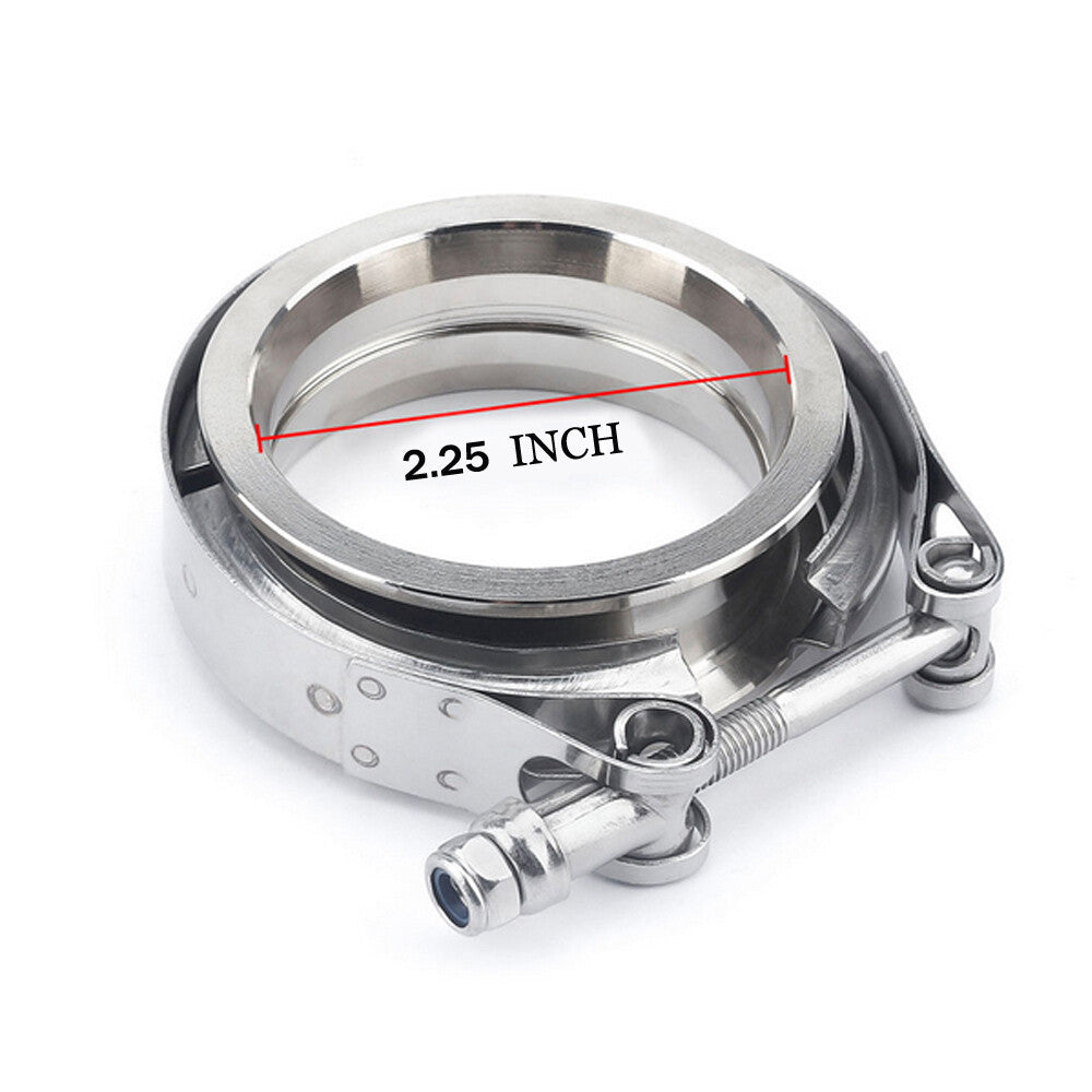2.25V-Band Clamp for Turbo Exhaust Downpipes Intercooler Pipe Stainless Steel Q