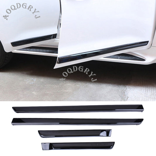 Glossy Black Side Door Body Molding Trim Cover for Toyota for Land Cruiser 2008-2021