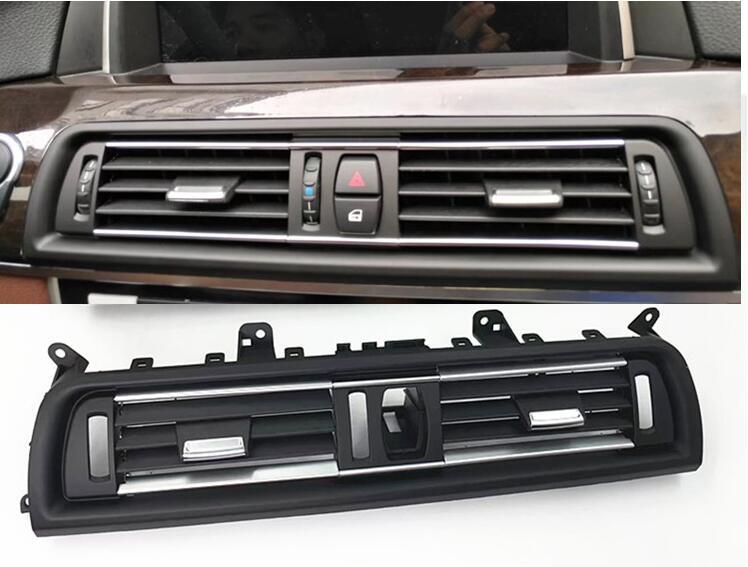 Front Silver Console Grill Dash AC Air Vent For F10 F11 F18 520i 523i 525i v